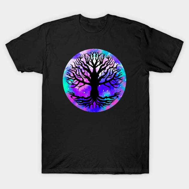 Cosmic Yggdrasil T-Shirt by nickbeta